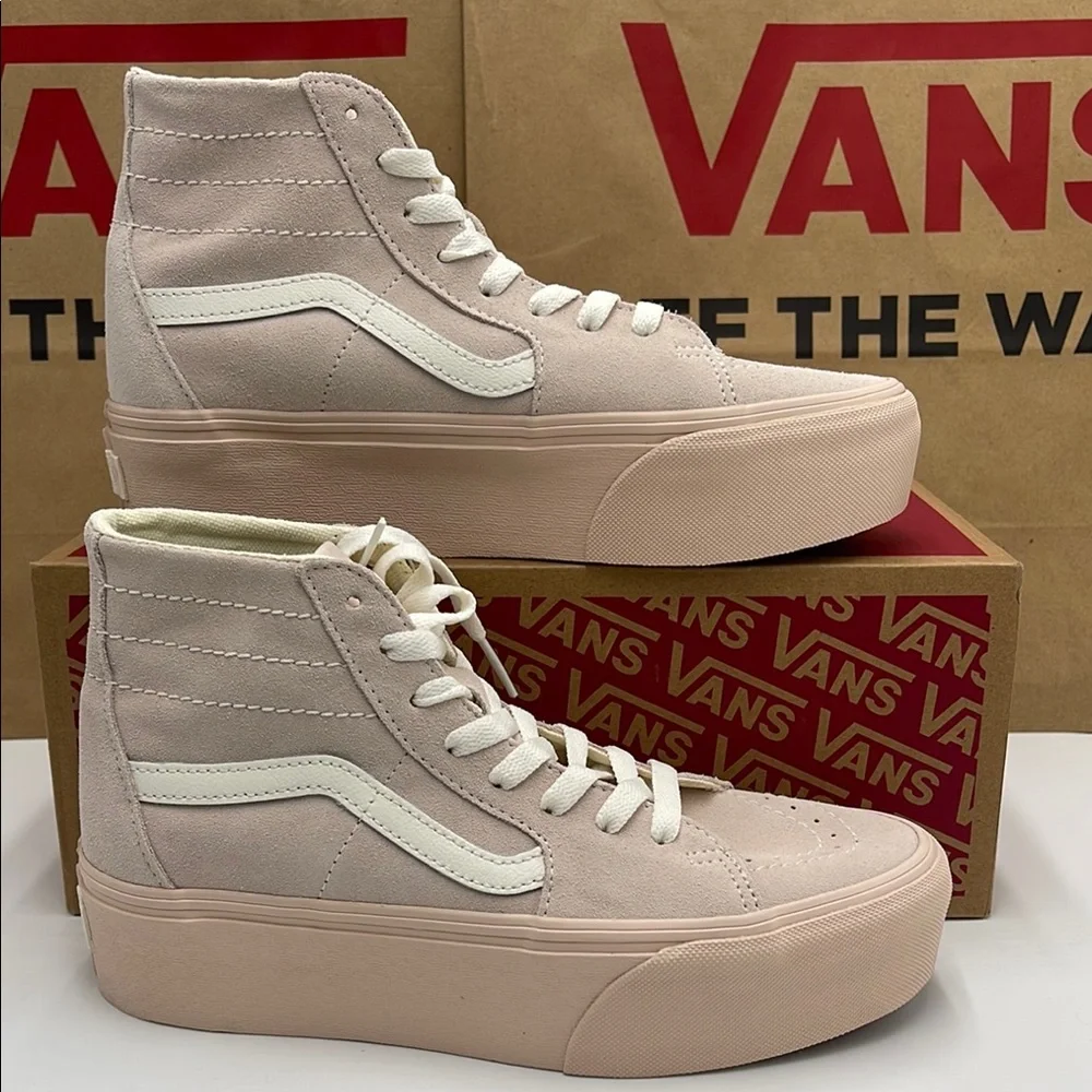 Vans WMNS Sk8-Hi Tapered Stacked Suede Shell VN0A5JMKBXO Platforms Sneakers